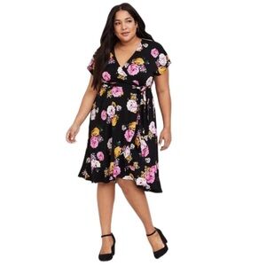 Torrid Floral Wrap Dress